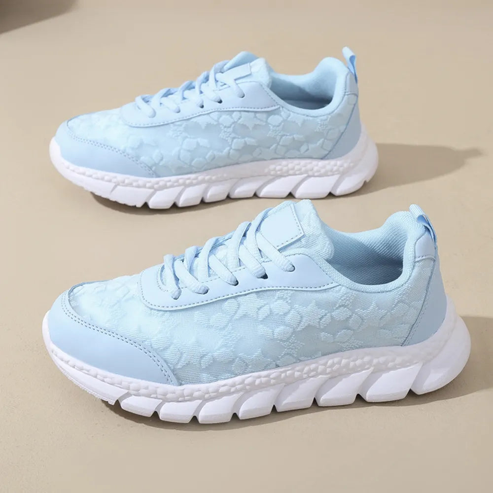 Lace Up Round Toe Star Mesh Athletic - Korvel