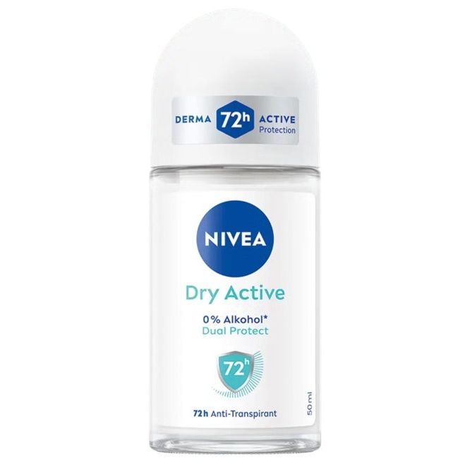 NIVEA Dry Active 72h Anti-Perspirant Roll-On pour Femmes, 50ml