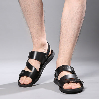 Premium Men's Dual-Use Sandals - Large Size Beach Shoes