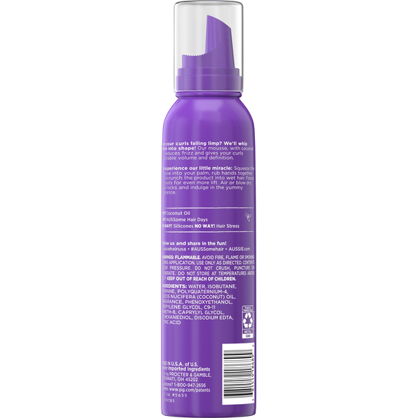 Mousse Aussie con Aceite de Coco - Fijación Máxima