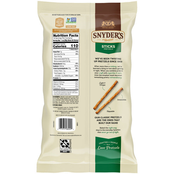 Bâtonnets de bretzels Snyder's of Hanover