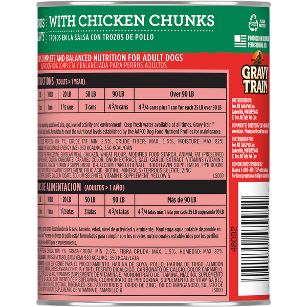 Gravy Train Chunks in Gravy with Chicken for Dogs