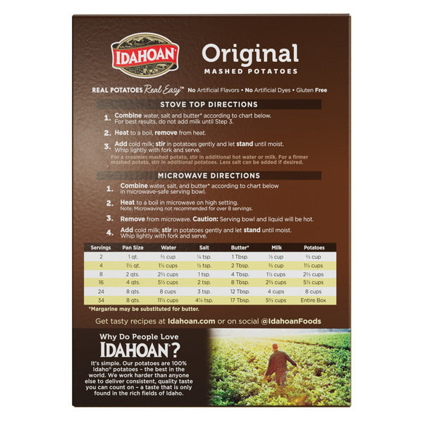Idahoan® Purée de Pommes de Terre Originale - 26,2 oz