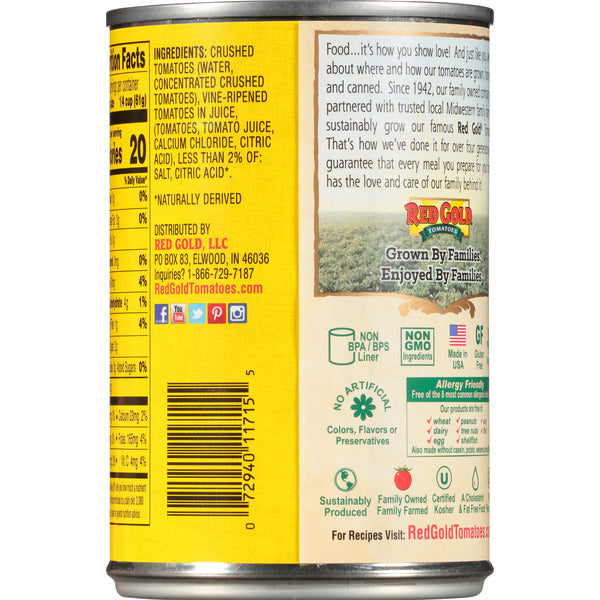 Red Gold Crushed Tomatoes - Premium Quality