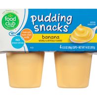 Food Club Pudding Snacks, Banana