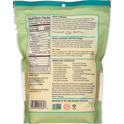 Bob's Red Mill Golden Couscous