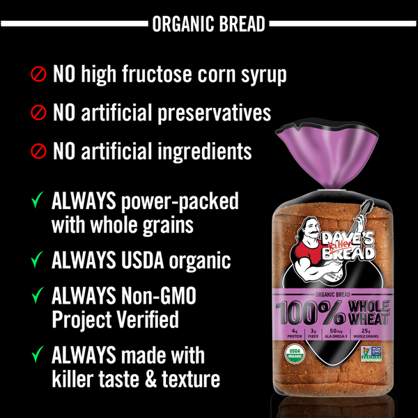 Pan Orgánico de Trigo Integral de Dave