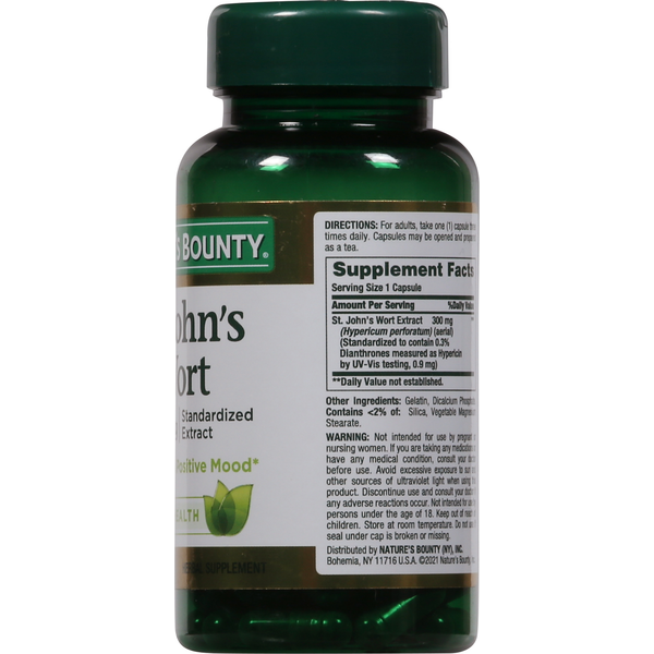 Nature's Bounty St. John's Wort Herbal Supplement