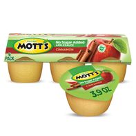 Compote de pommes Mott's sans sucre ajouté à la cannelle
