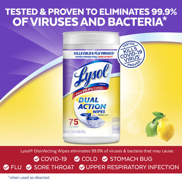 Toallitas Antibacterianas para Múltiples Superficies Lysol - Cítricos