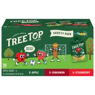 Paquete de Variedad de Puré de Manzana Tree Top - Canela, Fresa, Manzana