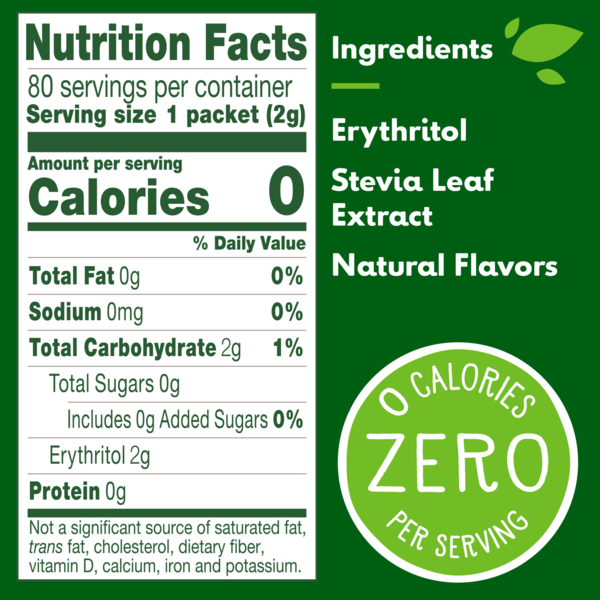 Édulcorant sans calorie Truvia