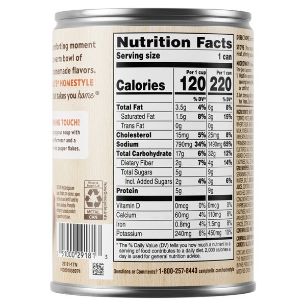 Campbell's Homestyle Soup: Cheese Tortellini with Italian Sausage