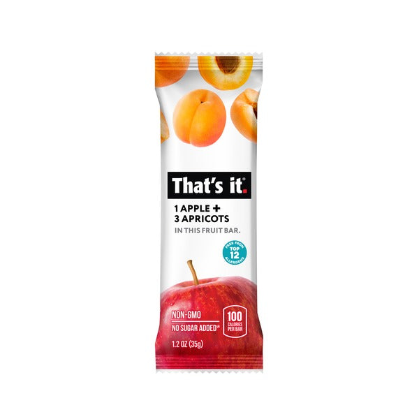Barra de Fruta de Manzana + Albaricoque de That’s it