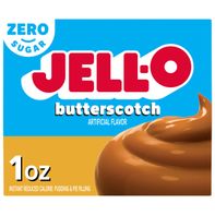 Jell-O Zero Sugar Butterscotch Flavor Instant Pudding