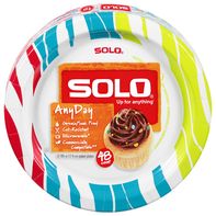 SOLO Paper Plates, AnyDay, 6.785 Inch