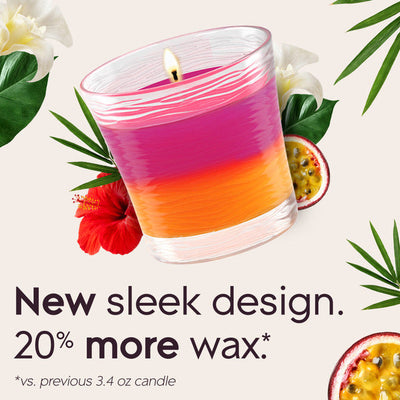 Velas Glade 2en1 de Mecha Sencilla - Brisa Hawaiana y Fruta de la Pasión