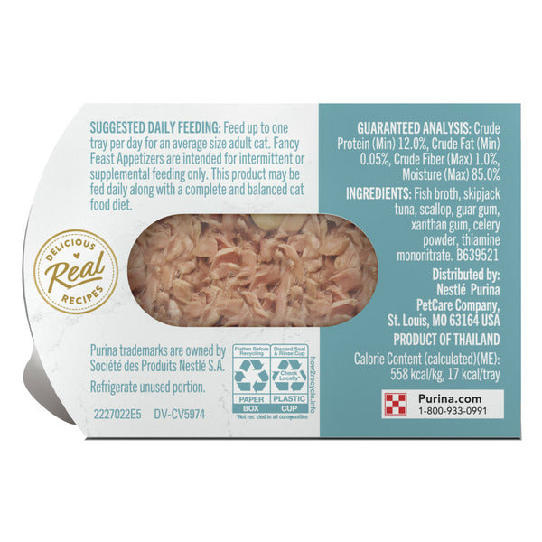 Purina Fancy Feast Lickable Thon pour Chats avec Coquille Saint-Jacques