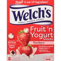 Snacks aux fruits et au yaourt Welch's, Fraise