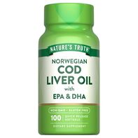 Gélules d'huile de foie de morue norvégien de Nature's Truth