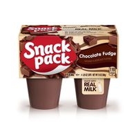 Pudding con Sabor a Chocolate Fudge Snack Pack