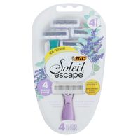BIC Maquinillas de Afeitar con Cartucho Aromatizadas con Lavanda y Eucalipto - 4 Cuchillas