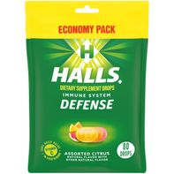 Halls Assorted Citrus Dietary Supplement Drops