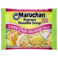 Soupe de nouilles Ramen Maruchan, Crevettes au piment et citron vert, 3 paquets