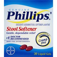 Gels liquides adoucissants de selles Phillips