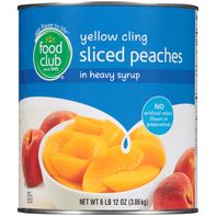 Food Club Yellow Cling Sliced Peaches in Heavy Syrup