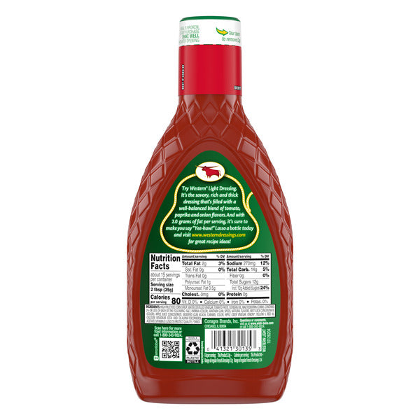 Aderezo Western Light Sweet & Smooth
