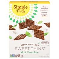 Biscuits en Gaufre aux Graines et Noix au Chocolat Menthe Simple Mills