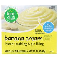Food Club Banana Cream Instant Pudding