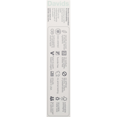 DAVID Sensitive + Whitening Natural Peppermint Toothpaste