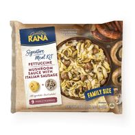 Rana Fettuccine with Mushroom Sauce and Italian Sausage