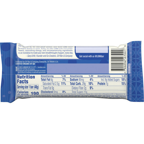 Barra de Snack Sin Gluten Sabor Luna Blueberry Bliss