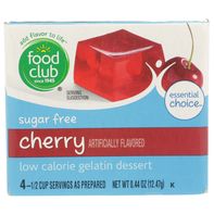 Food Club Cherry Sugar Free Gelatin Dessert