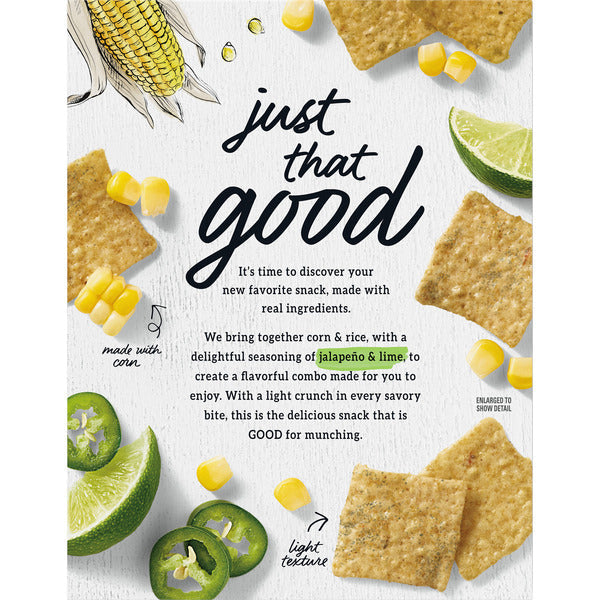 GOOD THINS Galletas Sin Gluten de Jalapeño y Lima - 4 oz