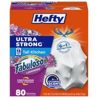 Hefty 13 Gallon Fabuloso Lavender Tall Kitchen Bags