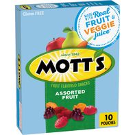 Mott’s Snacks de Frutas Saborizadas Sin Gluten