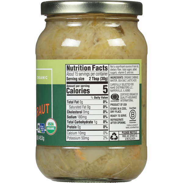 CADIA Organic Classic Sauerkraut