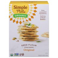 Simple Mills Organic Seed Flour Crackers, Original