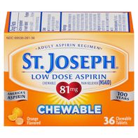 Comprimés à croquer d'aspirine à faible dose St. Joseph