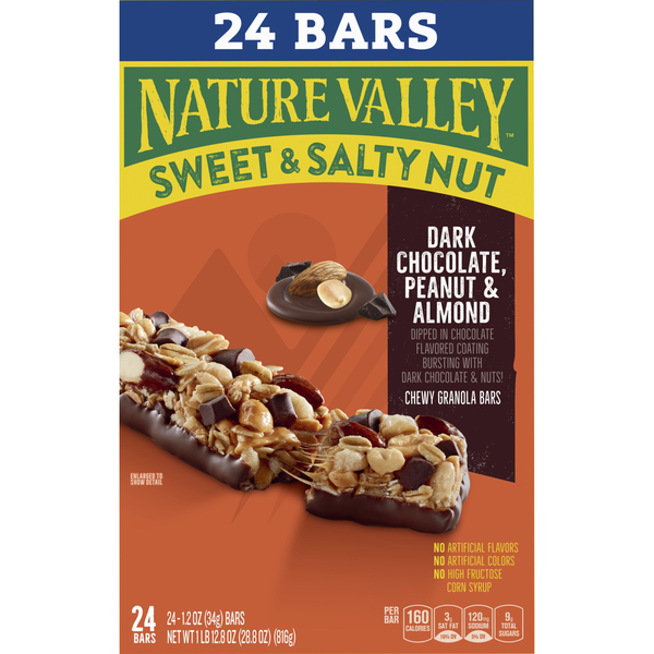 Barras de Almendra con Chocolate Oscuro y Cacahuate de Nature Valley