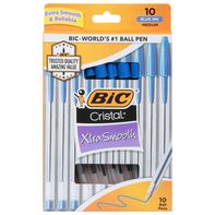 Stylos à bille BIC Xtra Smooth - Encre bleue, pointe moyenne