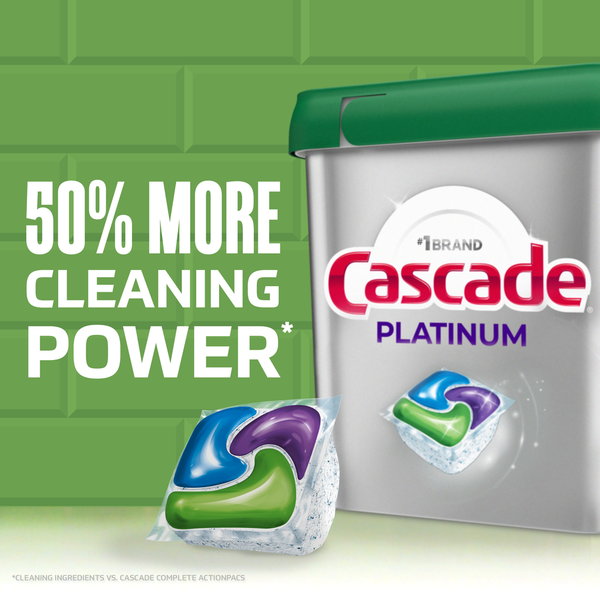 Cápsulas para Lavavajillas Cascade Platinum - Aroma Fresco