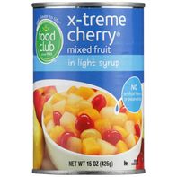 Food Club X-Treme Cherry Mixed Fruit en Jarabe Ligero