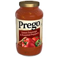 Sauce à Pâtes Prego Saucisse Douce et Poivrons Rôtis