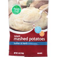 Food Club Instant Mashed Potatoes with Butter & Herb
