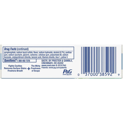 Crest Complete Whitening Toothpaste - Minty Fresh